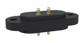 MP011974 - Magnetic Connector, 2 Contacts, Plug, Straight, 2.84 mm, 1 A - MULTICOMP PRO