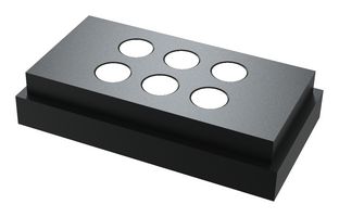 MP011981 - Magnetic Connector, 6 Contacts, Receptacle, Straight, 6 mm, 3 A - MULTICOMP PRO