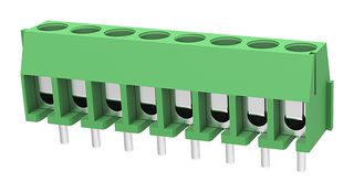 MP011990 - Wire-To-Board Terminal Block, 3.5 mm, 8 Ways, 24 AWG, 18 AWG, 1 mm², Screw - MULTICOMP PRO
