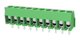 MP011992 - Wire-To-Board Terminal Block, 3.5 mm, 10 Ways, 24 AWG, 18 AWG, 1 mm², Screw - MULTICOMP PRO