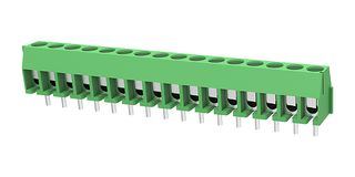 MP011998 - Wire-To-Board Terminal Block, 3.5 mm, 16 Ways, 24 AWG, 18 AWG, 1 mm², Screw - MULTICOMP PRO