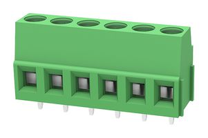 MP012014 - Wire-To-Board Terminal Block, 5.08 mm, 6 Ways, 30 AWG, 12 AWG, 2.5 mm², Screw - MULTICOMP PRO