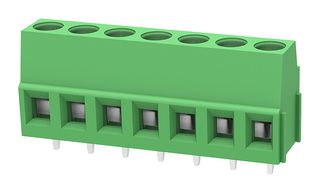 MP012015 - Wire-To-Board Terminal Block, 5.08 mm, 7 Ways, 30 AWG, 12 AWG, 2.5 mm², Screw - MULTICOMP PRO