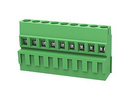 MP012040 - Wire-To-Board Terminal Block, 5 mm, 9 Ways, 28 AWG, 12 AWG, 2.5 mm², Screw - MULTICOMP PRO