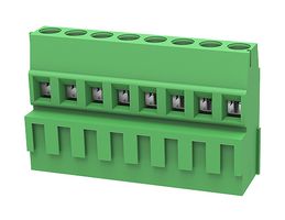 MP012047 - Wire-To-Board Terminal Block, 5.08 mm, 8 Ways, 28 AWG, 12 AWG, 2.5 mm², Screw - MULTICOMP PRO