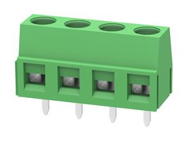 MP012051 - Wire-To-Board Terminal Block, 5 mm, 4 Ways, 26 AWG, 14 AWG, 1.5 mm², Screw - MULTICOMP PRO
