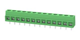 MP012068 - Wire-To-Board Terminal Block, 5.08 mm, 13 Ways, 26 AWG, 14 AWG, 1.5 mm², Screw - MULTICOMP PRO
