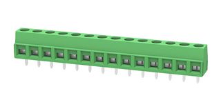 MP012069 - Wire-To-Board Terminal Block, 5.08 mm, 14 Ways, 26 AWG, 14 AWG, 1.5 mm², Screw - MULTICOMP PRO
