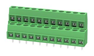 MP012080 - Wire-To-Board Terminal Block, 5 mm, 22 Ways, 26 AWG, 14 AWG, 1.5 mm², Screw - MULTICOMP PRO