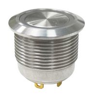 MPM19-A01FE-3-JR-3V - Pushbutton Switch, 3 V LED, MP Pushbutton Switches Round-Flat, 19 mm, SPST-NO-DM, Off-(On) - MULTICOMP PRO