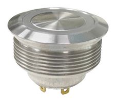 MPM25-A02FE-3-JR-3V - Pushbutton Switch, 3 V LED, MP Pushbutton Switches Round-Flat, 25.2 mm, SPST-NO-DM, Off-(On) - MULTICOMP PRO