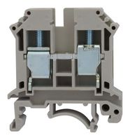 MP012081 - DIN Rail Mount Terminal Block, 2 Ways, 24 AWG, 6 AWG, 10 mm², Screw, 76 A - MULTICOMP PRO