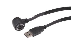 MP012103 - Magnetic Connector Cable Assembly, Braided, Magnetic 2 Position Right Angle Plug, USB A Plug, 5 A - MULTICOMP PRO