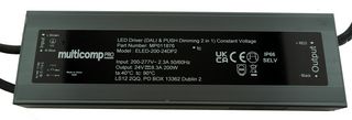 MP011876 - LED Driver, LED Lighting, 200 W, 24 V, 8.34 A, Constant Voltage, 100 VAC - MULTICOMP PRO