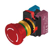 MP-AP2E-T4E03R - Emergency Stop Switch, Red, 3PST-NC, Pushlock/Rotation Release, Quick Connect, 10 A, 120 V, 24 V - MULTICOMP PRO