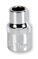MP12-CRV11 - Socket, Hex, 11mm, 1/2" Drive Size, Chrome Vanadium, DIN3120 - MULTICOMP PRO