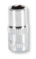 MP14-CRV07 - Socket, Hex, 7mm, 1/4" Drive Size, Chrome Vanadium, DIN3120 - MULTICOMP PRO