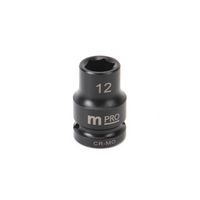 MP12-CRMO12 - Socket, Hex, 12 mm x 38 mm, 1/2" Drive Size, Chromium Molybdenum Steel, DIN3121, Auto Repair - MULTICOMP PRO
