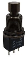 MP-PB10-AAA2QE-4 - Pushbutton Switch, 11.9 mm, SPDT, On-On, Round Plunger, Black - MULTICOMP PRO
