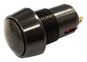 MP-PB7-04MB4WARM - Vandal Resistant Switch, 0.476 ", SPST-NO-DM, Momentary, Round Domed, Black - MULTICOMP PRO