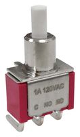 MP-PB8-AB00B6QE-1 - Pushbutton Switch, SPDT, On-(Off), Round Plunger - MULTICOMP PRO