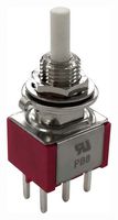 MP-PB8-BA00A2QE-3 - Pushbutton Switch, DPDT, On-On, Round Plunger - MULTICOMP PRO