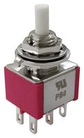 MP-PB8-BB00A1QE-1 - Pushbutton Switch, DPDT, On-(Off), Round Plunger - MULTICOMP PRO