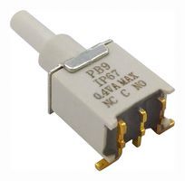 MP-PB9-ABA1RE-7 - Pushbutton Switch, SPDT, On-(Off), Round Plunger - MULTICOMP PRO
