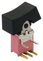 MP-R3-2B-C-5-G-14 - Rocker Switch, Subminiature, IP67, On-On, SPDT, Non Illuminated, Through Hole, Black - MULTICOMP PRO