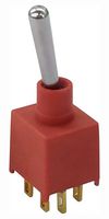 MP-T3-4B-A-T3-S-05 - Toggle Switch, Subminiature, IP67, On-On, DPDT, Non Illuminated, Panel Mount, 3 A - MULTICOMP PRO