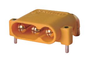 MP011766 - Rectangular Power Connector, 3 Contacts, MR30PW20, PCB Mount, Through Hole Right Angle - MULTICOMP PRO
