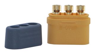 MP011791 - Rectangular Power Connector, 3 Contacts, MR60, Cable Mount, Solder Cup, Plug - MULTICOMP PRO