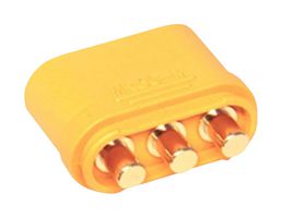 MP011794 - Rectangular Power Connector, 3 Contacts, MR60PW, PCB Mount, Through Hole Right Angle, Plug - MULTICOMP PRO