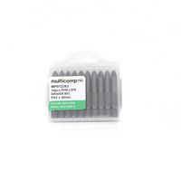 MP012263 - Phillips Bit, 10 Pieces of Phillips Driver Bits, PH2, 50mm, S2 - MULTICOMP PRO