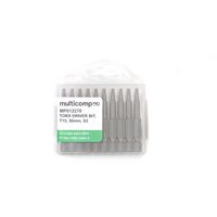MP012270 - Torx Bit, 10 Pieces of Torx Driver Bits, T15, 50mm, S2 - MULTICOMP PRO