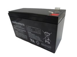 MPUF12-7.2 - Rechargeable Battery, 12 V, Lead Acid, 7.2 Ah, Quick Connect, 1 - MULTICOMP PRO