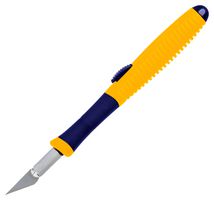 MP012486 - Hobby Knife, Retractable, Comfortable Rubber Grip, 1 Blade - MULTICOMP PRO