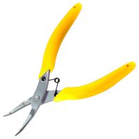 MP012516 - Pliers, Hobby, Bent Nose, Smooth Jaw, Comfortable Insulated Grips, Stainless Steel, 145 mm L - MULTICOMP PRO