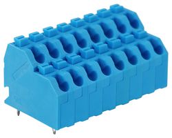 MP012682 - Wire-To-Board Terminal Block, 5 mm, 16 Ways, 22 AWG, 14 AWG, 2.5 mm², Push In - MULTICOMP PRO
