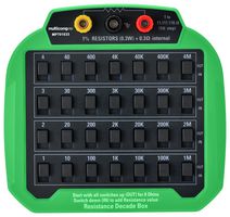 MP701033 - Decade Box, Resistance, 7, 1ohm to 11.11111Mohm, 1 %, Multicomp Pro Resistance Box - MULTICOMP PRO