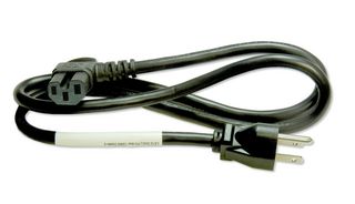 GW-151838 - Mains Power Cord, NEMA 5-15P to 90° IEC 60320-1 C15, 1 m, 13 A, 125 V, Black - MULTICOMP PRO