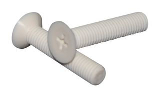 MP013068 - Screw, Flat / Countersunk Head Phillips, M4, PP (Polypropylene), 12 mm Length - MULTICOMP PRO