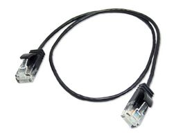 MP013139 - Ethernet Cable, Cat6, RJ45 Plug to RJ45 Plug, UTP (Unshielded Twisted Pair), Black, 500 mm - MULTICOMP PRO