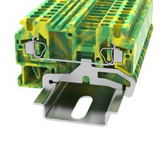 MP012885 - DIN Rail Mount Terminal Block, 2 Ways, 28 AWG, 12 AWG, 2.5 mm², Clamp - MULTICOMP PRO