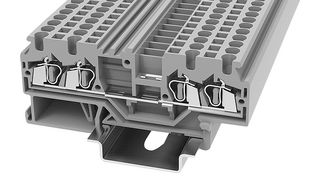 MP012886 - DIN Rail Mount Terminal Block, 4 Ways, 28 AWG, 14 AWG, 2.5 mm², Clamp, 24 A - MULTICOMP PRO