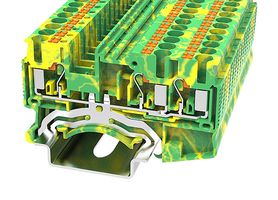 MP012891 - DIN Rail Mount Terminal Block, 3 Ways, 26 AWG, 12 AWG, 4 mm², Push In - MULTICOMP PRO
