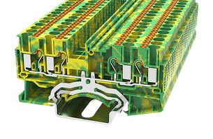 MP012893 - DIN Rail Mount Terminal Block, 4 Ways, 26 AWG, 12 AWG, 4 mm², Push In - MULTICOMP PRO