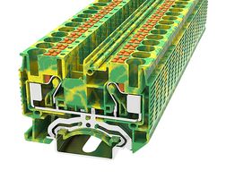MP012895 - DIN Rail Mount Terminal Block, 2 Ways, 20 AWG, 8 AWG, 10 mm², Push In - MULTICOMP PRO