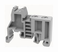 MP012896 - Accessory, Grey, 9.5mm Width DIN Rail Terminal Blocks, End Clamp, MP PC BRASS SCREW Series - MULTICOMP PRO