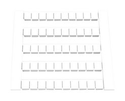 MP012901 - Terminal Block Marker, Marker Strip, DIN Rail Terminal Blocks, Blank (No Legend), 5 mm - MULTICOMP PRO